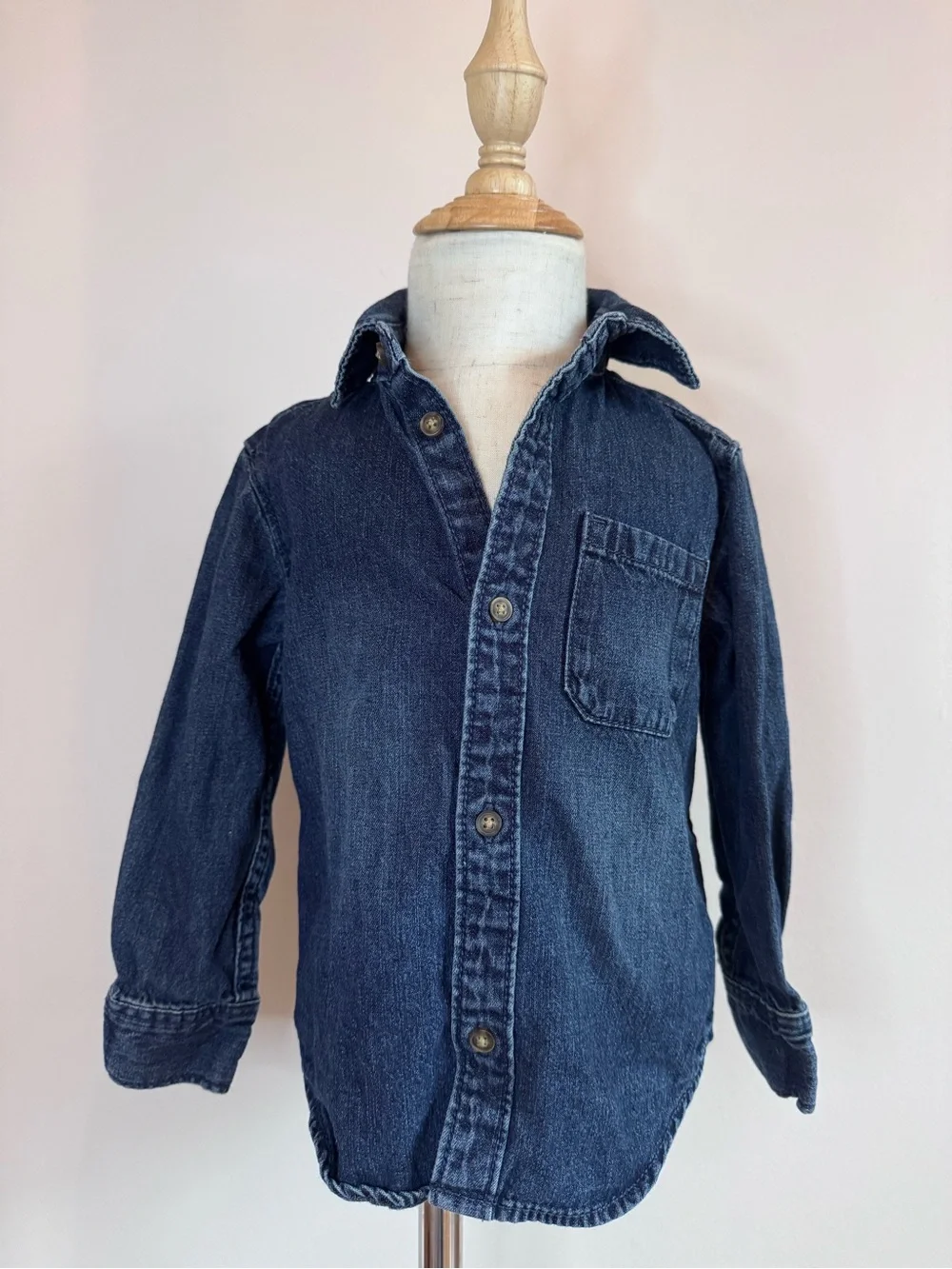 Carter's Dark Denim Button-Up Shirt